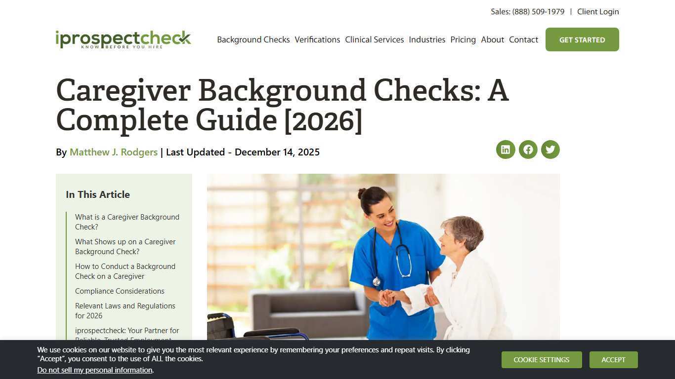 Caregiver Background Checks: A Complete Guide [2026] - iprospectcheck