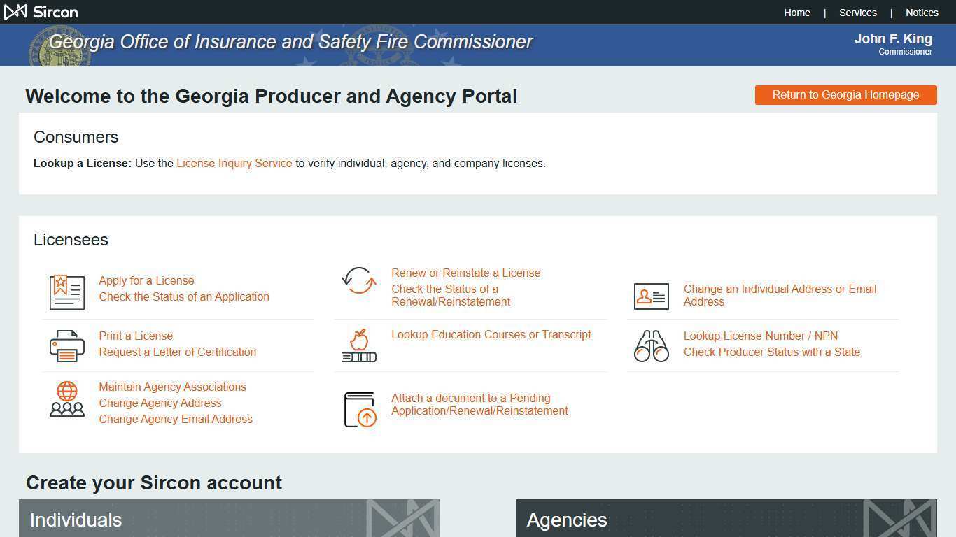 Georgia Producer Portal